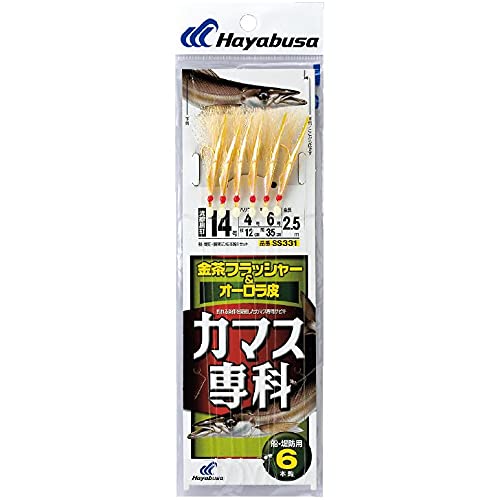 Hayabusa acanthocybium 専科 Gold Brown Flasher & Aurora Leather 6 Piece Knook SS331