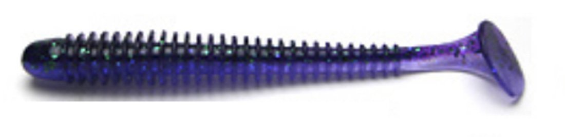 Keitech SW4408 Artificial Fishing Bait, Junebug, 4"