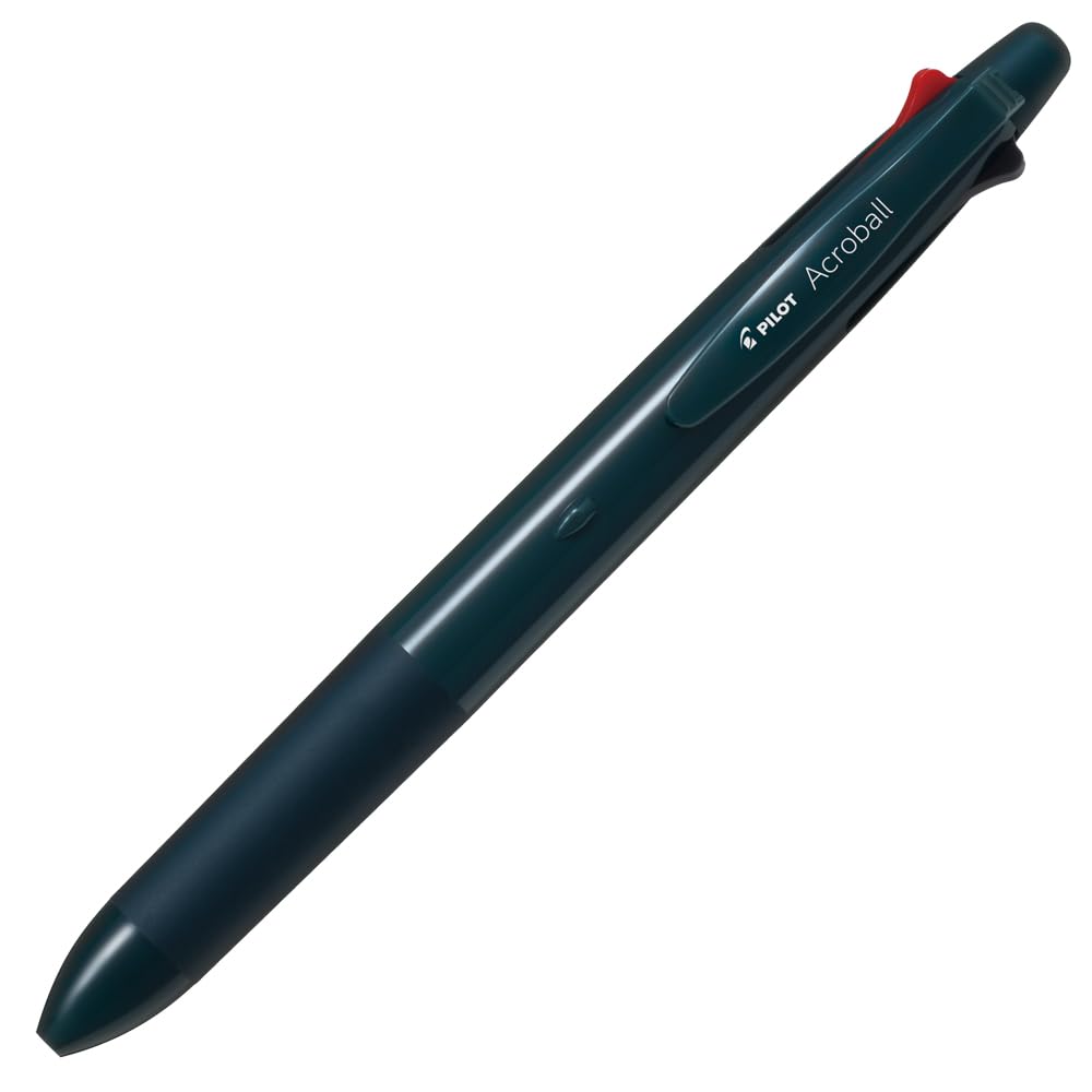 Pilot Acroball 4+1 Multifunction Ballpoint Pen, Equipped with 0.5mm Oil-Based Ink (Black, Red, Blue, Green), 0.5mm Mechanical Pencil, Deep Green, BH41AB-155-DG