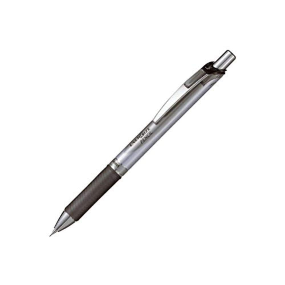 Pentel Mechanical Pencil, Energize, 0.5mm, Silver & Black (PL75-A)