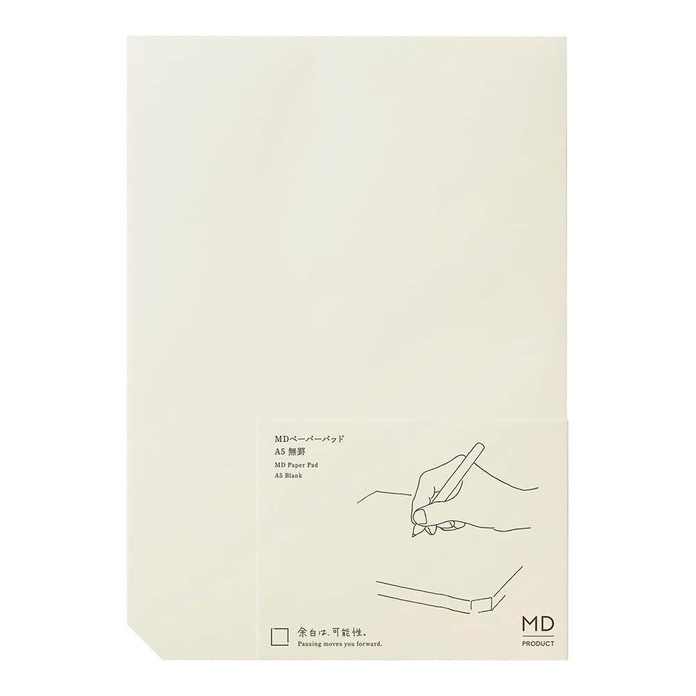 Midori 15235006 Memo MD Paper Pad, A5, Unruled