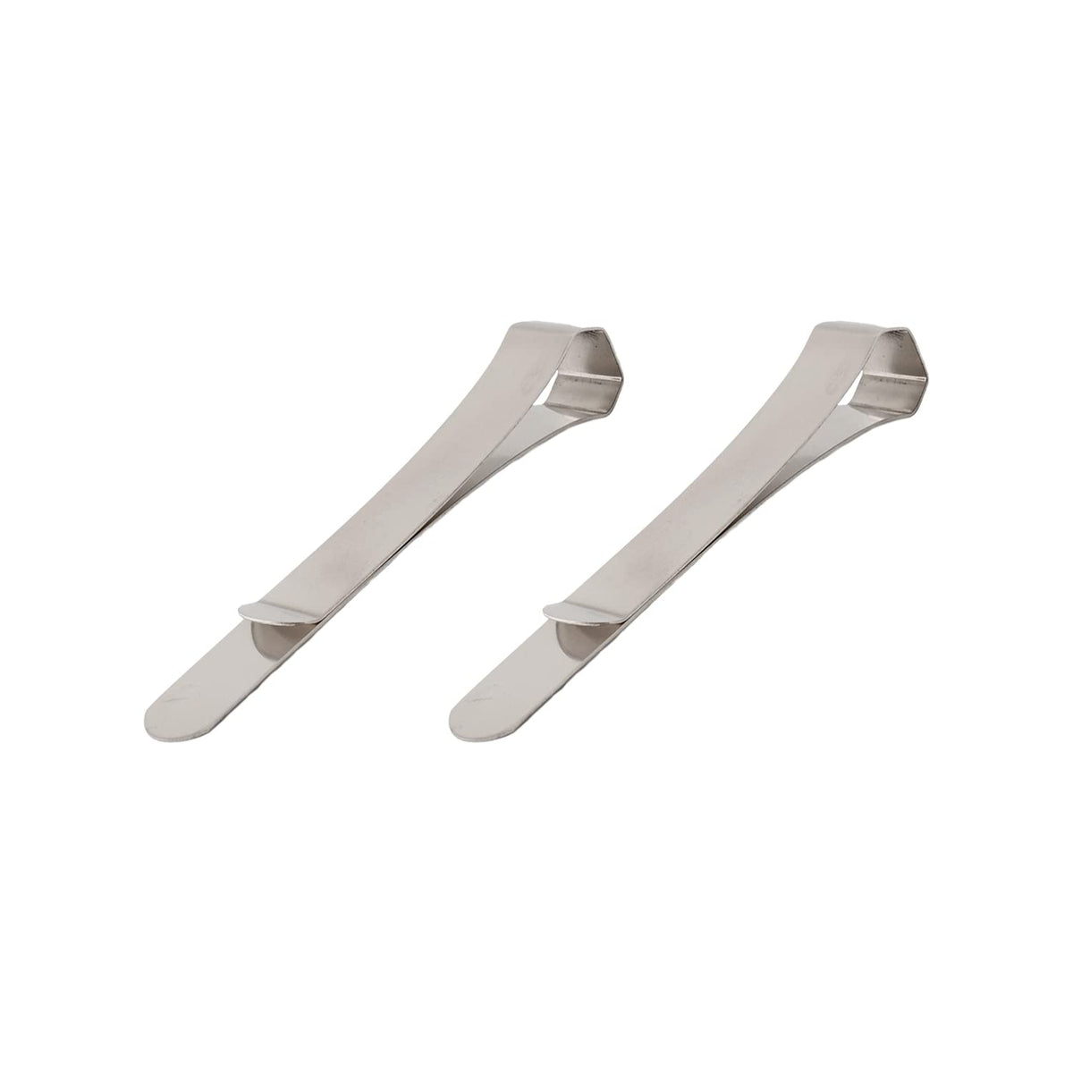 Slip-On Stainless Steel Clasp, Medium, Set of 2, DAS-1501 Clip, Simple, Documents, Organization, Office, Fixtures, Stainless Steel