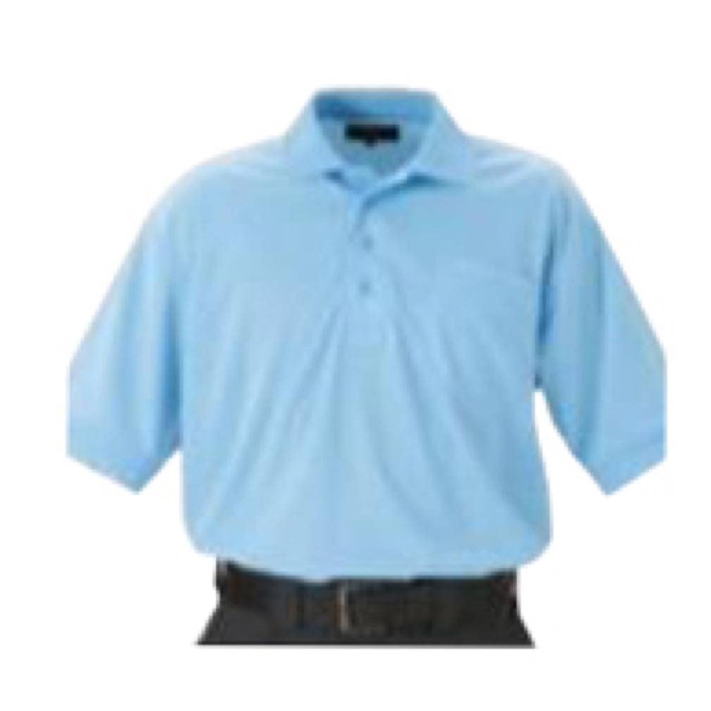 ZETT (Gazette) Polo Shirt for Baseball Umpire (Short-Sleeved) BPU50 Powder Blue L