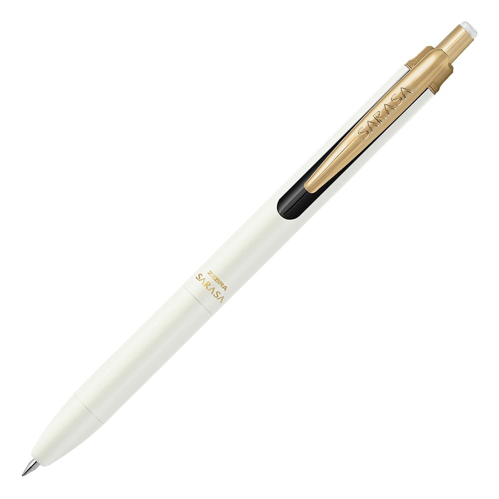 Sarasa Grand Gel Pen, White, Fine 0.5mm, Black Ink