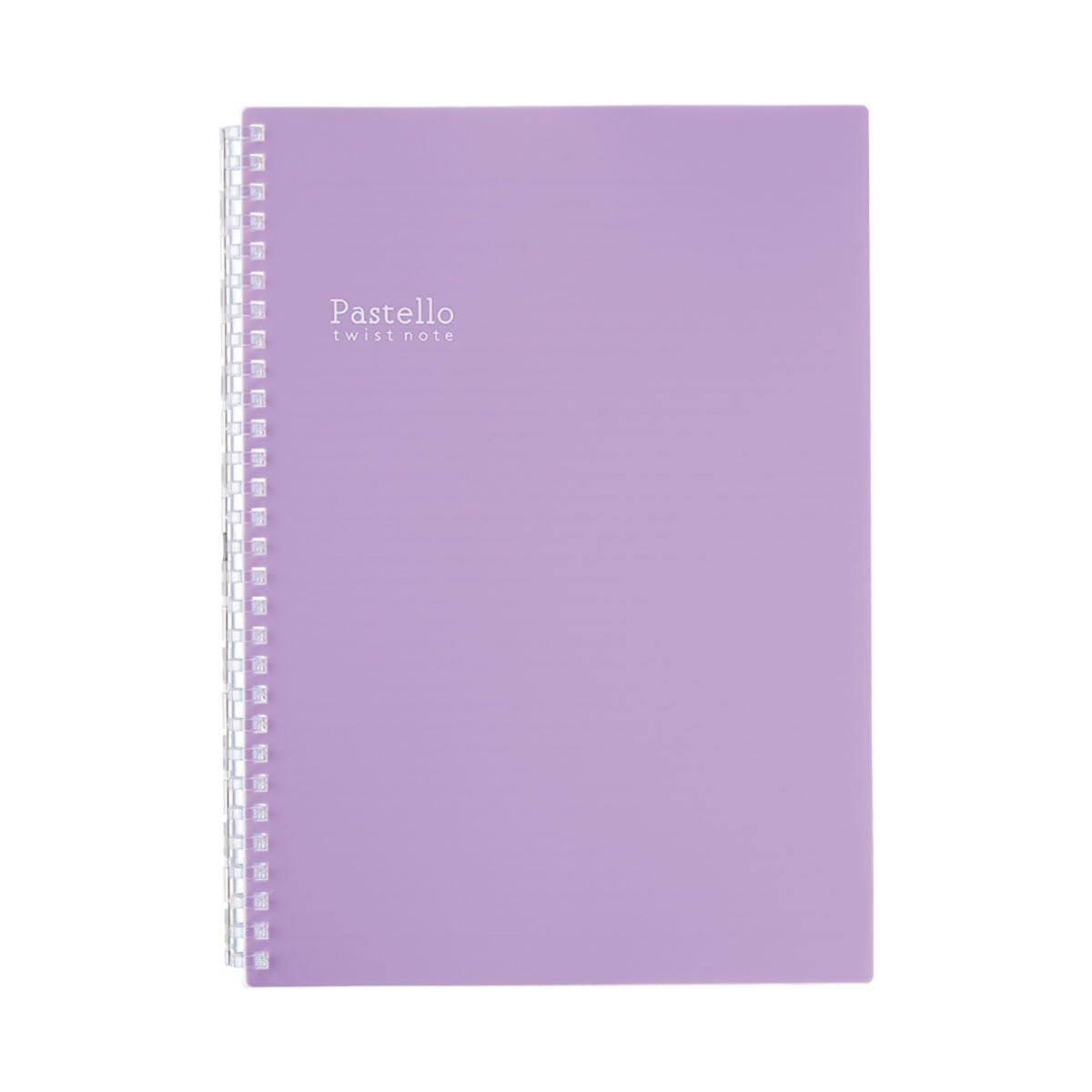 LIHIT LAB. Pastello Refillable Note Book (Journal), Lined Paper, 9.9×7.3 inches, Purple (N1908-10)