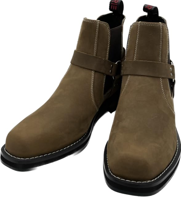 AVIREX(アヴィレックス) Avilex 2710 Destroyer Men's Side Gore Ring Boots, dark brown, 27.5 cm
