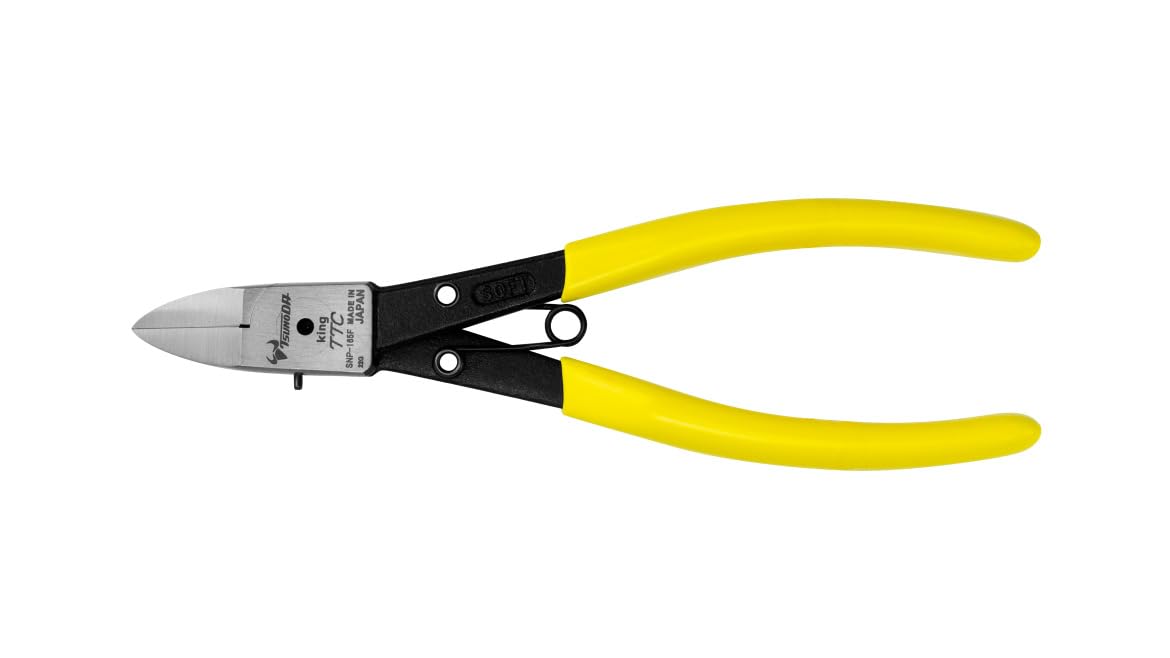 Tsunoda, SNP-165F Slim-type Diagonal Cutter for Plastics (6.5-Inch Flat)