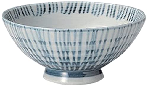 せともの本舗 Set of 5 Rice Bowl, Thick Inner and External Brush Filler, 6.1 x 2.6 inches (15.5 x 6.6 cm), Japanese Tableware, Sake Cup, Restaurant, Inn, Commercial Use