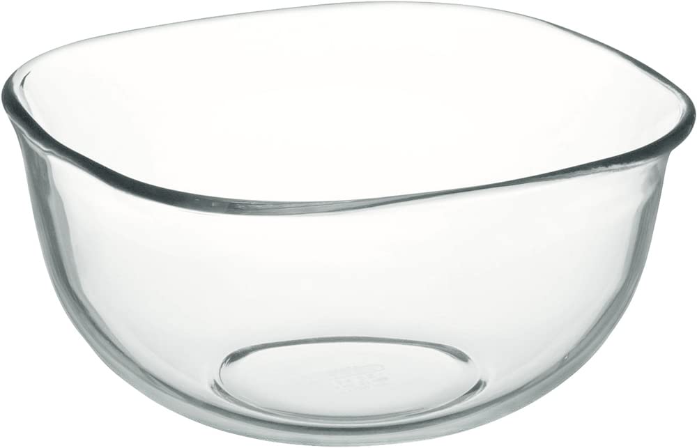 Iwaki BC334 Heat Resistant Glass Bowl, Square, Outer Diameter 7.9 x 7.9 inches (20 x 20 cm), 0.6 gal (2.2 L)