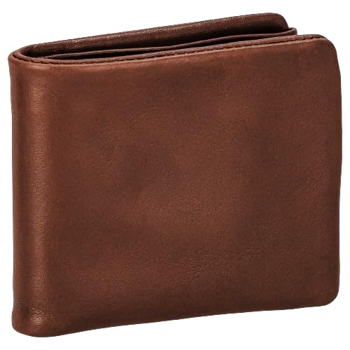 SONNE Softer Genuine Leather Bifold Wallet, Brown