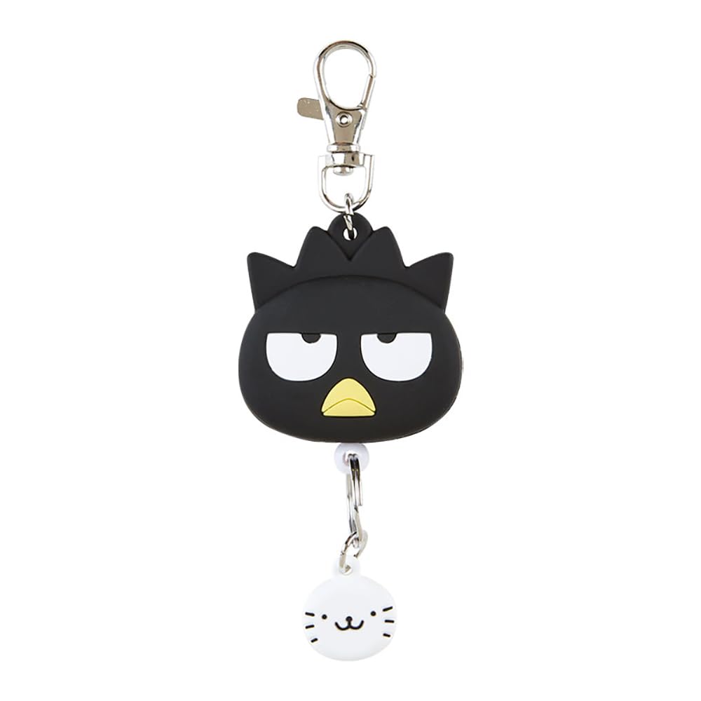 Sanrio Face Shaped Reel Key Chain Bad Batsumaru Key Mascot BAD BADTZ-MARU 5.3 x 1.8 inches (13.5 x 4.6 x 1.8 cm) Character