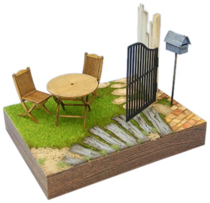 1/24 Su~ui - port style series garden entrance diorama set (japan import) by Cobaanii mokei workshop