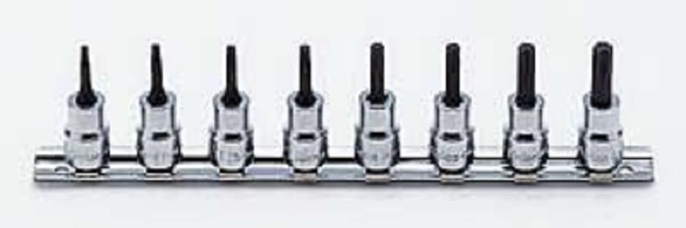 Ko-ken RS3025/8-L38 3/8 Sq. Dr. 8 Piece TORX Bit Socket set T10-T45