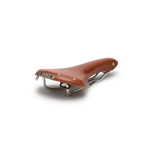 Brooks Saddles B15 Swallow Bicycle Saddle (Chrome Frame, Honey)
