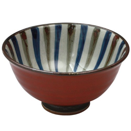 Rice Bowl, Stylish, Arita Ware Akamaki Uchitsuga, Light Rice Bowl, Japanese Rice Bowl, Pottery/Size (inches): Φ4.7 x 2.4 inches (11.9 x 6.2 cm), No: 724896
