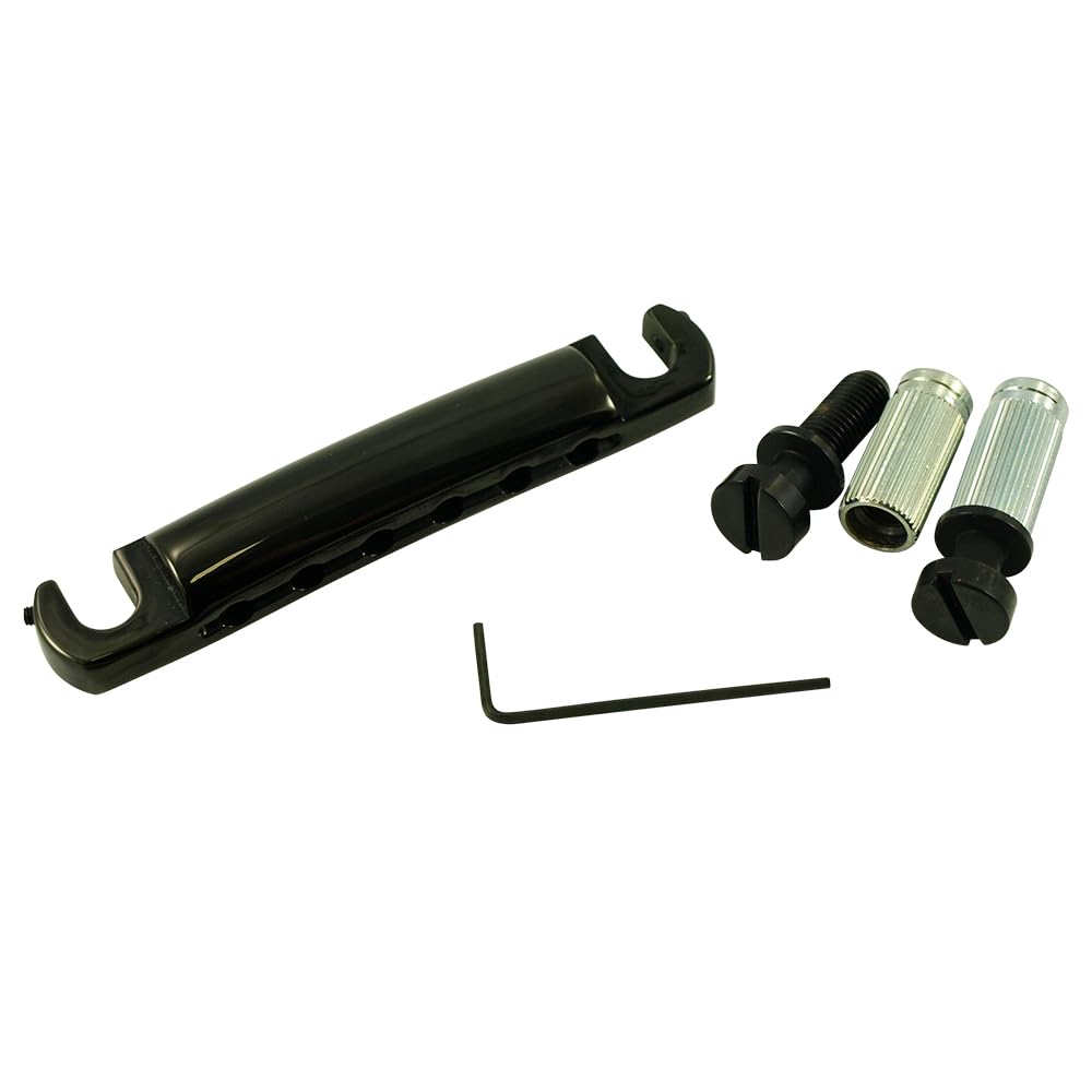 TonePros Standard Aluminum Stop Tailpiece Black