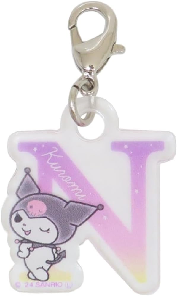 Tees Factory Clomi Zipper Mascot Mini Initial Charm/N Sanrio