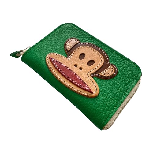 tachiya(タチヤ) Round Zip Key Case, W:115mm H：80mm, Green