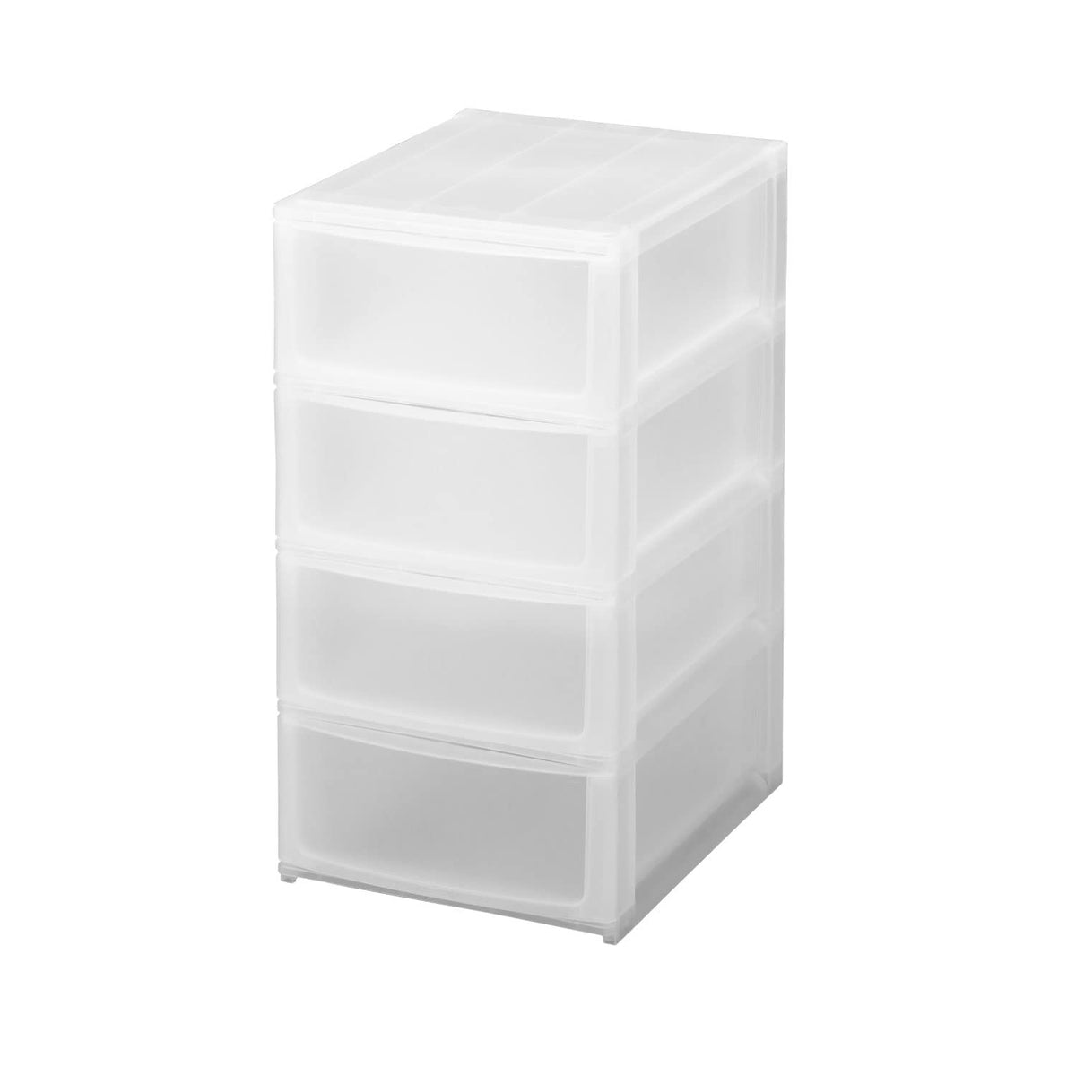 SANKA Postdeco NpdA4-f4CL Drawer Storage Box, A4, 4 Deep, Rubber Stoppers, Stackable Chest, Locking Mechanism, Made in Japan, Color Box, Storage Case, Accessories, Costume Box, (W x D x H): 10.4 x 13.6 x 19.9 inches (26.5 x 34.5 x 50.5 cm)