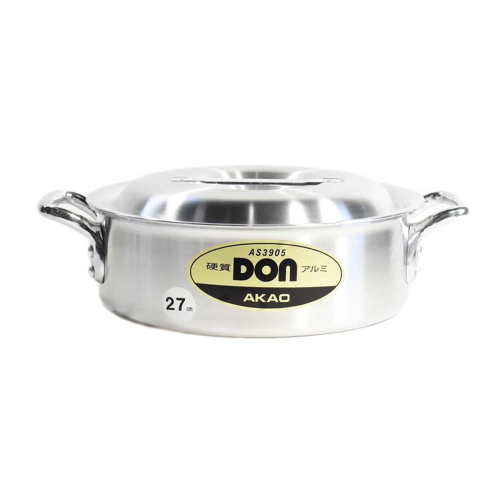 Akao Aluminum DON Outer Ring Pot, 10.6 inches (27 cm), Aluminum Alloy, Handle (Die Cast Aluminum), Japan AST27027