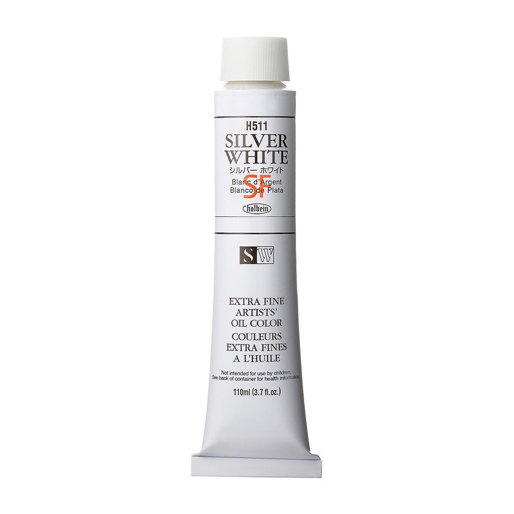 Holbein Oil Color - Silver White 110ml Tube