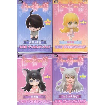 Bakemonogatari deformed monster figure Guattari Nishio Ishin Anime project Taito (all four full set)