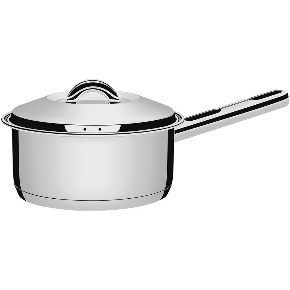 Tramontina 62501/160 Solar, Single Handled Pot, 6.3 inches (16 cm), 18-10 Stainless Steel, Induction Compatible, Respect for the Aged Day, Housewarming Gift, Made in Brazil, 62501/160