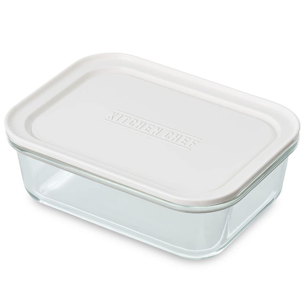 Iris Ohyama TGS-L Heat-Resistant Glass Container, White