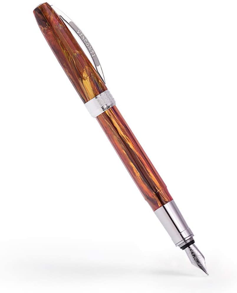 Visconti VISCONTI Fountain Pen, Van Gogh, Red Vineyard, Red CT, Dual Use, Extra Fine Point EF