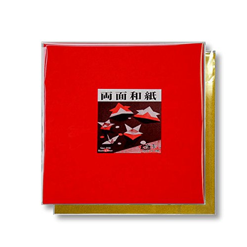 Fighters Elephant 2 – 440 Double Sided Washi 15 cm Corner Red Red/Gold 10 Piece