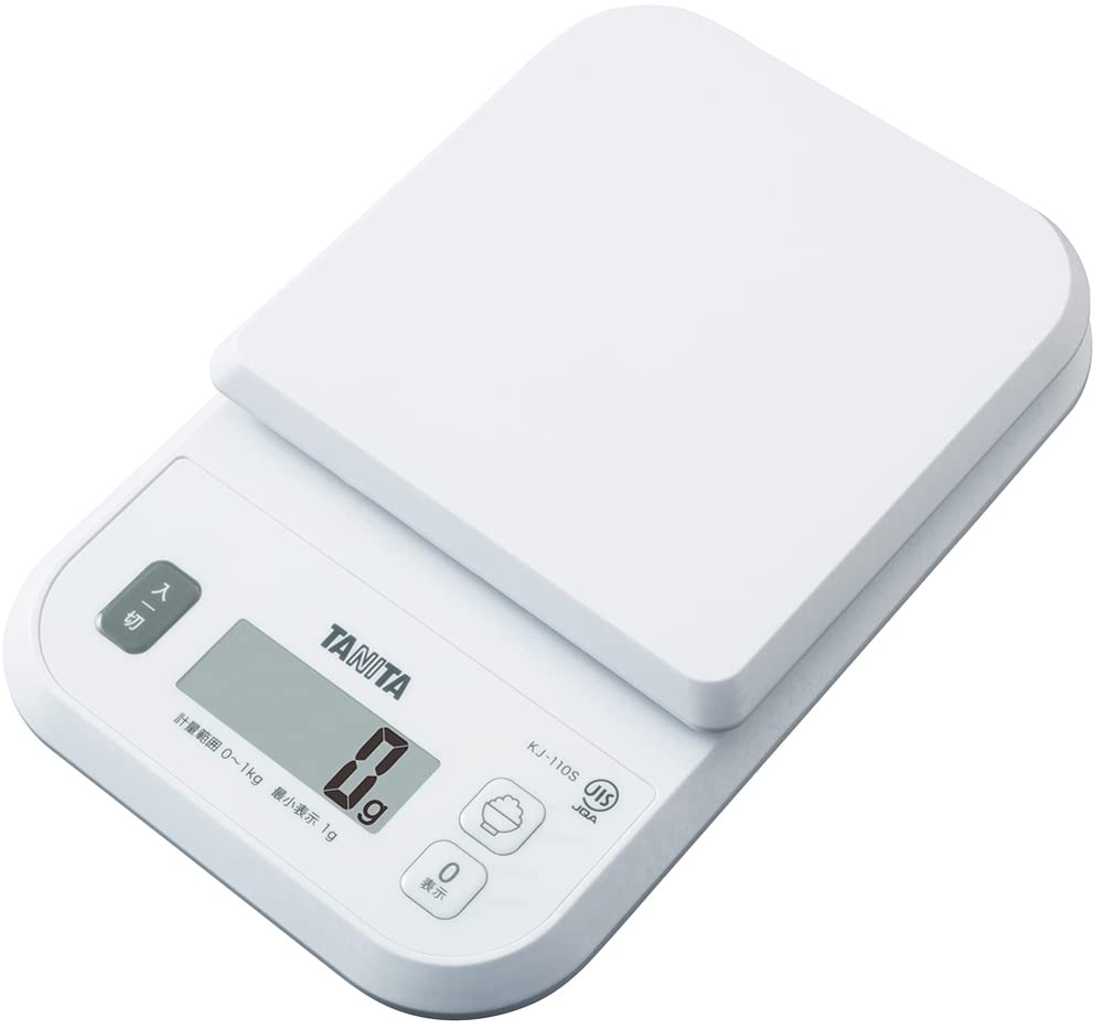 Tanita KJ-110S WH Cooking Scale, Digital Cooking Scale, 2.2 lbs (1 kg), 0.4 oz (1 g) Unit, White KJ-110S WH, Rice Calorie Extraction