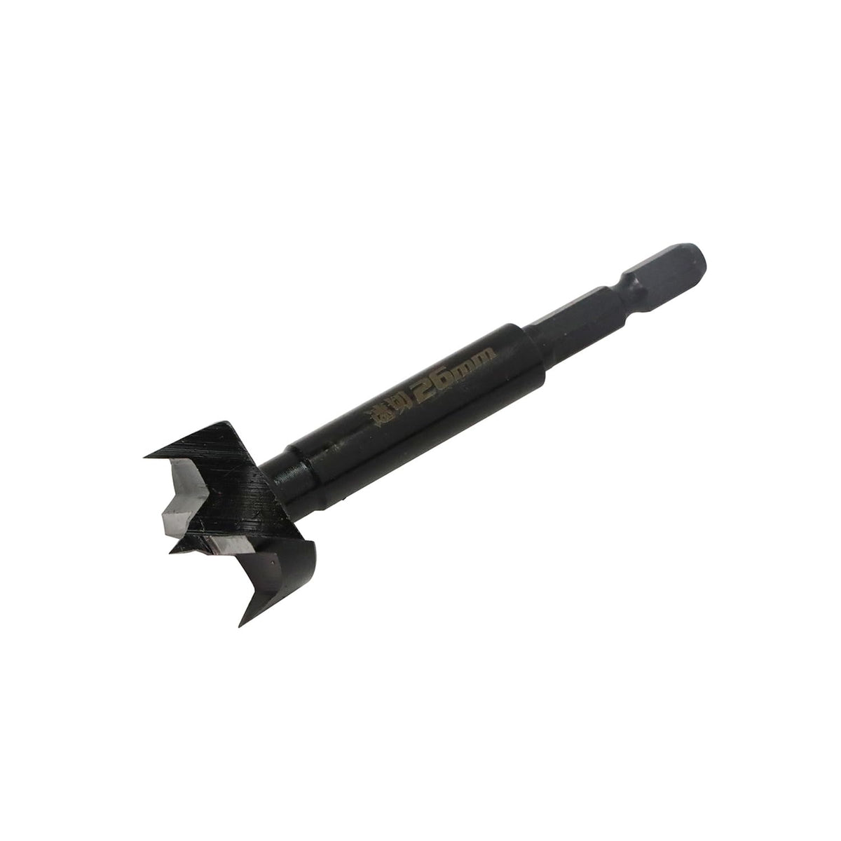 SK11 SSKW-26H Fast Cutting Woodworking Bore Bit, 0.25 inch (6.35 mm) Hex Shaft, Hole Diameter 1.0 x Total Length 3.5 inches (26 mm) x Total Length 3.5 inches (90 mm)