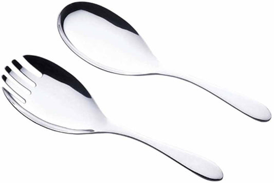 Shimomura Planning 35005 Spoon Fork Serving Assistance Set [Made in Japan] Stainless Steel Party 35005 Tsubame Sanjo