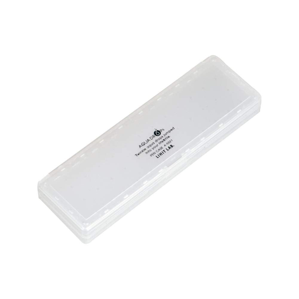 LIHIT LAB Aqua Drops Pen Case, Milky White A5021-1