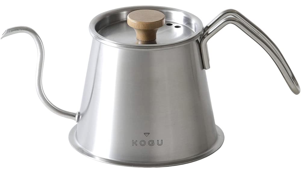 KOGU 44583 Shimomura Co., Ltd. Two Drip Pot Pro, 16.9 fl oz (500 ml), Includes Lid, Made in Japan, Direct Fire, Induction Safe, Dishwasher Safe, Thin Mouth, Pour Just Down, Drip Drip Coffee Pot,