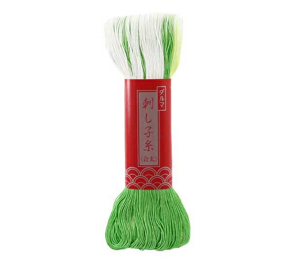 Yokota Daruma Piercing Thread Dyed Dyed 100 M Col. 52 Yellow Green 01-1122 (Japan Import)