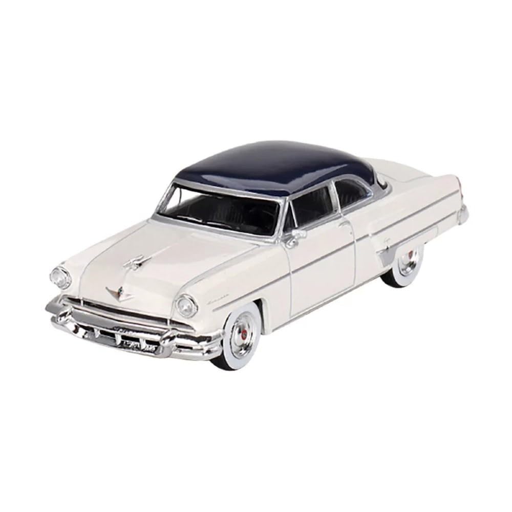 Arctic White & Atlantic Blue Lincoln Capri 1954 - Mini GT - 1/64 Scale