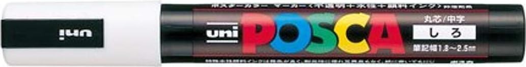 Uni Posca Medium Marker, White (PC5M.1)