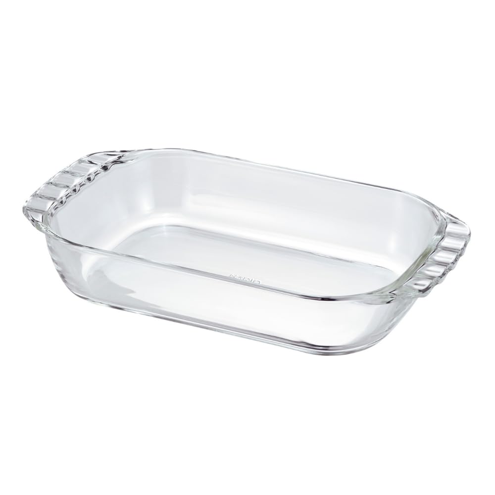 HARIO HTZ-90-BK BUONO Kitchen Toaster Plate, Made in Japan, Heat Resistant Glass, 30.4 fl oz (900 ml), Clear