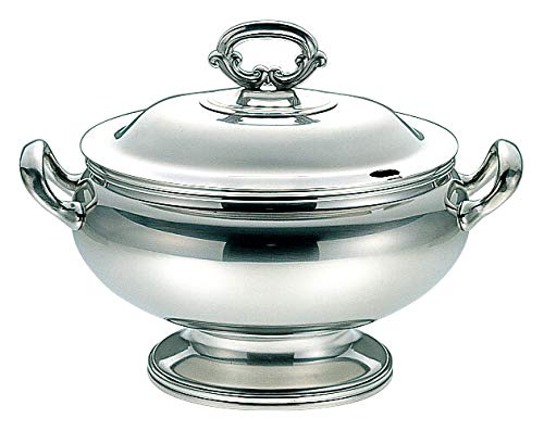 Sanho Sangyo 03044230 Serving Cutlery, Silver, L B, Oval Soup Tulin
