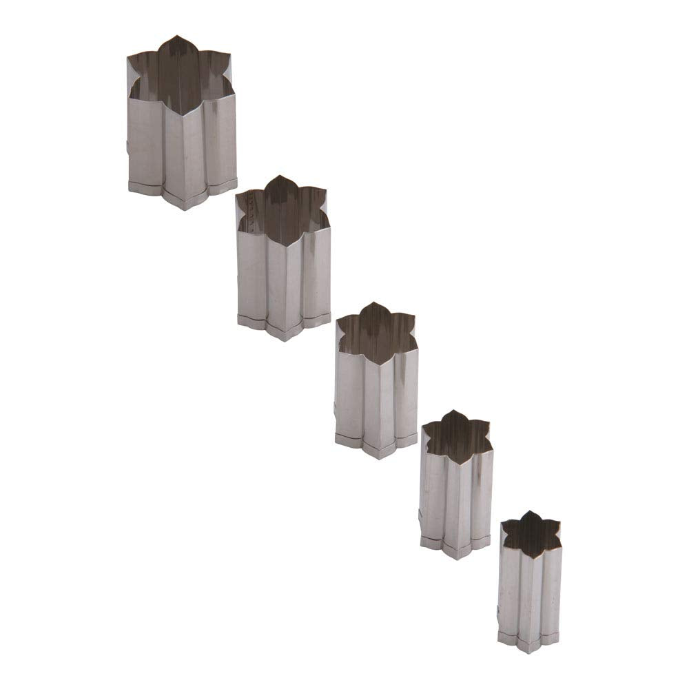 Endoshoji BNK09005 Professional Handmade Die Cutters, Set of 5, Narcissus, 18-8 Stainless Steel, Made in Japan