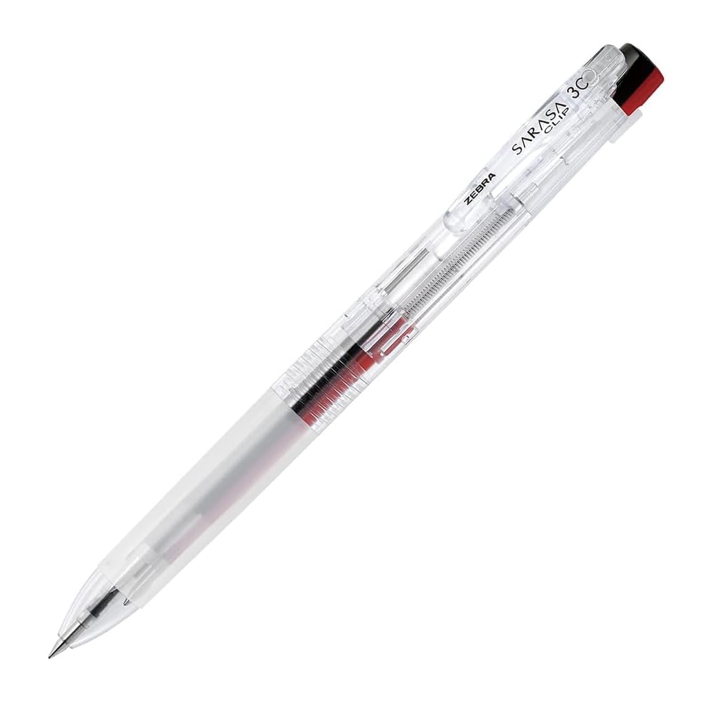 ZEBRA SARASA Clip 3 Color Ballpoint Pen Clear 0.5mm Black, Red, Blue Ink J3J5-C With Original Stylus Ballpoint Touch Pen