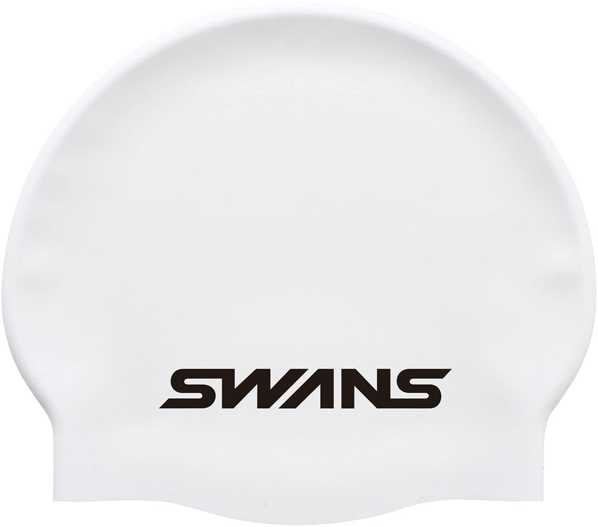 Swans SA-7 Swim Cap, Swimming Silicone Cap, White (W)