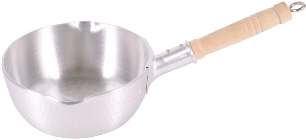 Nakao Aluminum Hammered Yatko Yukihira Pot, 6.5 inches (16.5 cm)