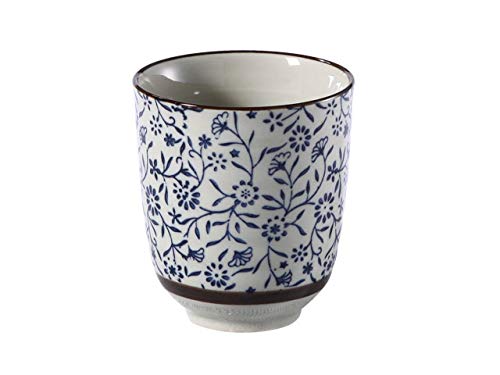 Nishida 120012 Teacup/Cup (Blue Flower Gathering)/Home Restaurant/Commercial Tableware/Japanese Tableware