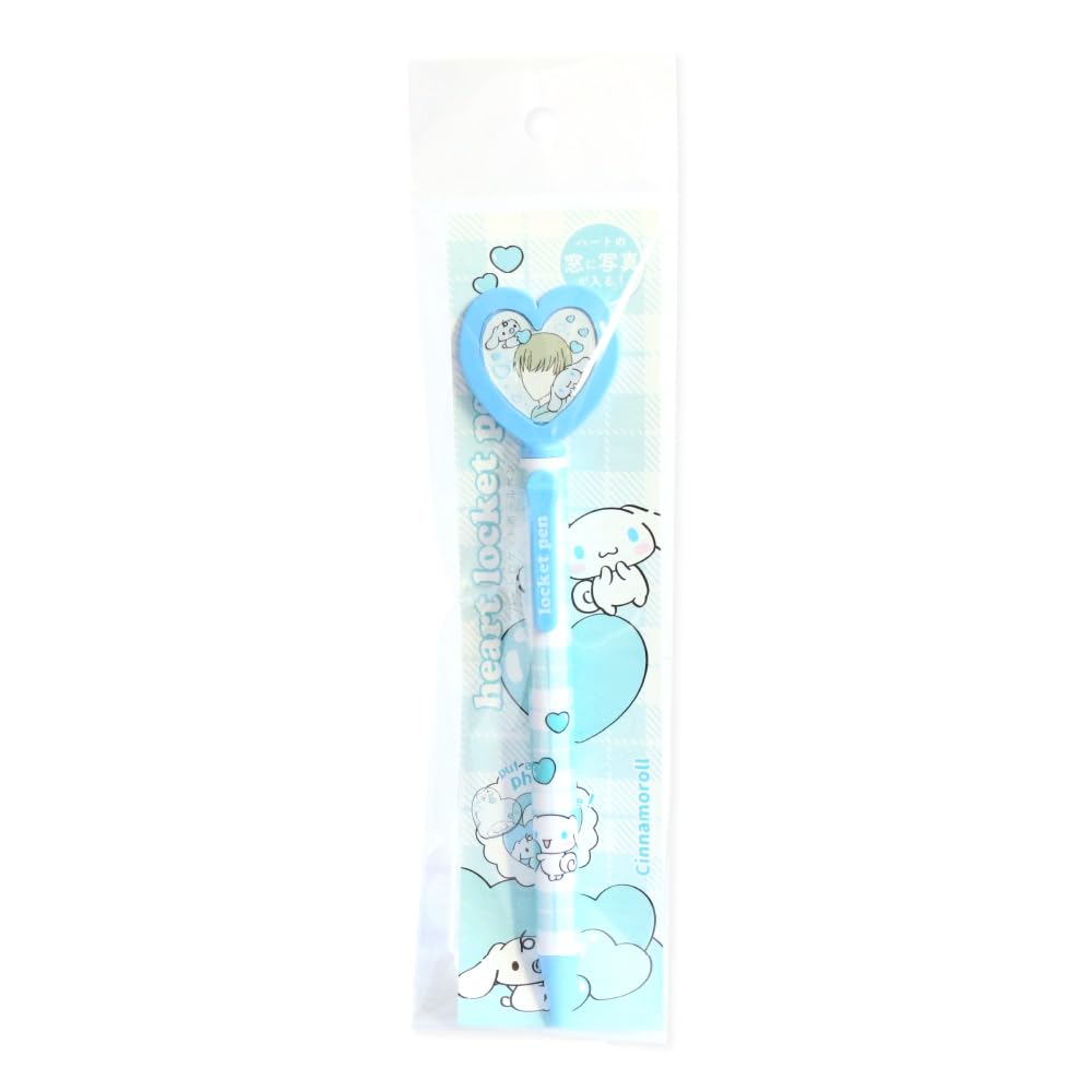 エポックケミカル Epoch Chemical Sanrio Oil Based Ballpoint Pen Heart Locket Ballpoint Pen, 0.7mm, Cinnamoroll 1332-0720