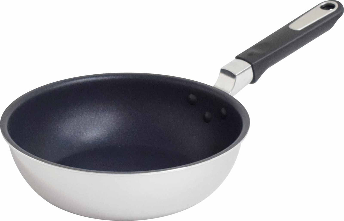 Urushiyama QTP-D20 Deep Frying Pan, 7.9 inches (20 cm), Induction Compatible, Made in Japan Quattro Plus