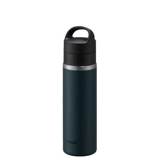 TIGER MKB-T048AL Water Bottle, 16.9 fl oz (480 ml), Vacuum Insulated Carbonated Bottle, Stainless Steel, Beer OK, Handle Holder, Portable, Compact, Navy