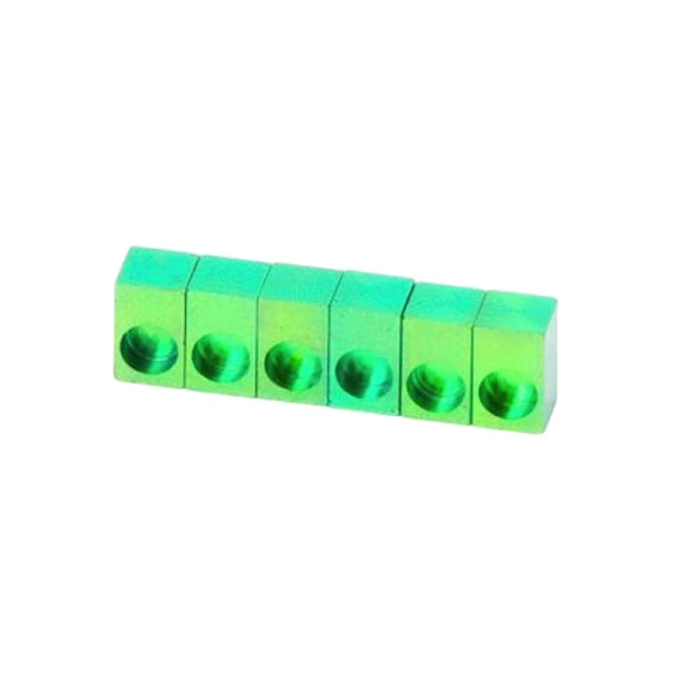 FU-Tone Titanium Saddle Insert Set GREEN String Lock Insert Block Set of 6