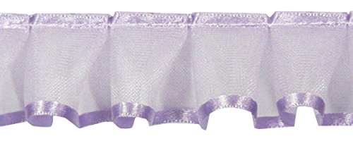 Millennium Art Pleated Ribbon, Lilac, Width 1.0 inches (25 mm) x Length 1.0 ft (2.7 m) RB002-64
